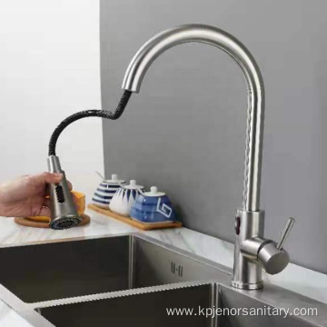 Hot Sale Supporing Chrome Sensor Pull-Down Kitchen Faucet